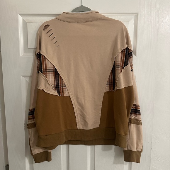 Stylish Mustard and Beige Women's Top - Picture 5 of 5